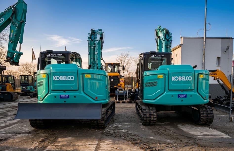 Vozový park MIL Stav Group s.r.o. – pásová rypadla Kobelco